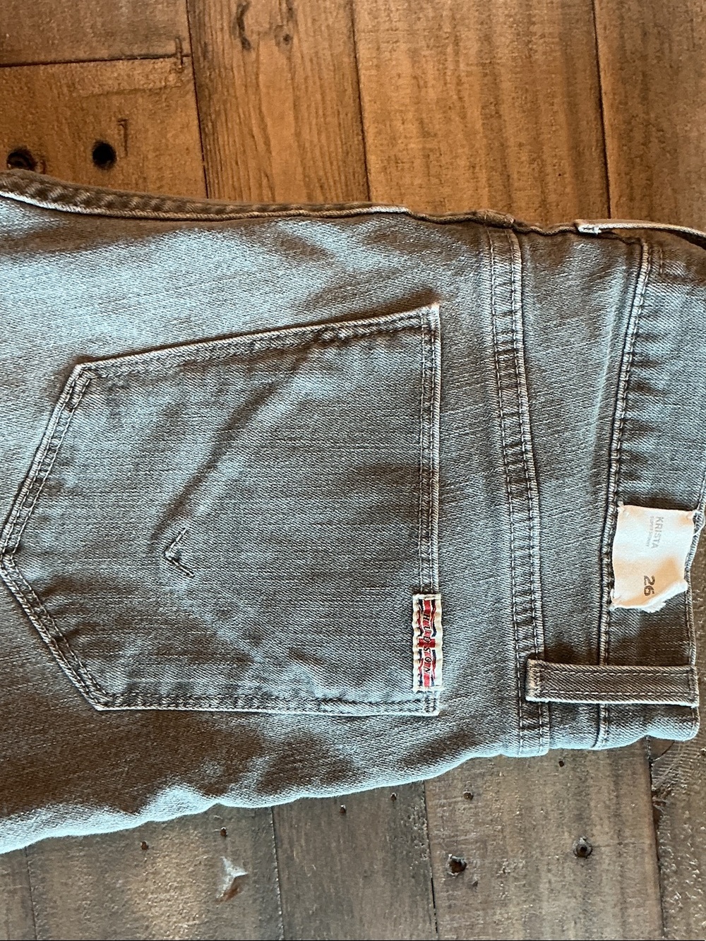 Hudson Jeans Women's Slim Straight Gray Denim 26